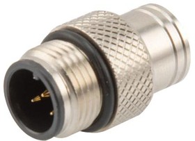 M125AM-MLD, M12 5P A-CODE MOLD CONNECTOR, MALE, SHIELDED 52AK1305