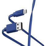 Кабель Hama 00187226 USB (m)-micro USB (m) 1м синий плоский