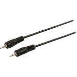 CAGP21000BK10, Audio Cable, Stereo, 2.5 mm Jack Plug - 2.5 mm Jack Plug, 1m