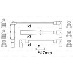 0986356740, Комплект проводов зажигания RENAULT SAFRANE I 92-96,