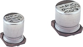 Фото 1/4 22μF Aluminium Electrolytic Capacitor 100V dc, Surface Mount - UUX2A220MNL1GS