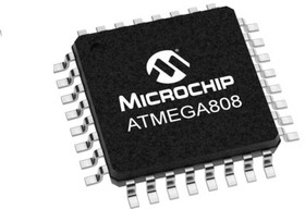 Фото 1/2 ATMEGA808-AU, 8-bit Microcontrollers - MCU 20MHz, 8KB, TQFP32, Ind 85C, Green, Tray