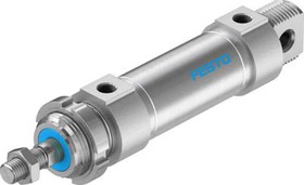 DSNU-32-40-P-A, Pneumatic Piston Rod Cylinder - 195981, 32mm Bore, 40mm Stroke, DSNU Series, Double Acting