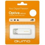 Флеш Диск USB 2.0 QUMO 64GB Optiva 01 White QM64GUD-OP1-white