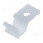 HURCS-3-01, Screw mounted clamp; polyamide; natural; Cable P-clips