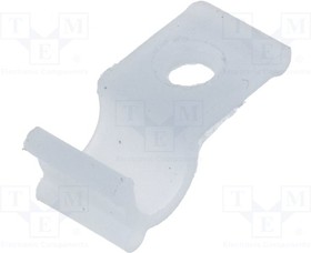 Фото 1/3 HURCS-3-01, Screw mounted clamp; polyamide; natural; Cable P-clips