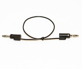 BU-2020-A-60-0, Test Plugs & Test Jacks Black Stackable Single Banana Plug on Both Ends, 60" 20G PVC