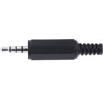 3.5 mm jack plug, 4 pole (stereo), solder connection, plastic, 1532 02