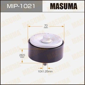 MIP-1021, Ролик приводного ремня Toyota LC Prado (J150) 09-, Hiace 05-, Fortuner 15- обводной Masuma