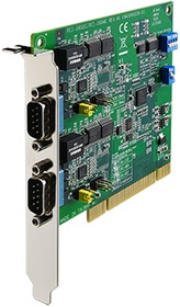 Фото 1/2 PCI-1602B-CE, Промышленный модуль многофункциональная карта, 2x DB9