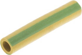 02010003060, Expandable Neoprene/Chloroprene Green/Yellow Cable Sleeve, 2.5mm Diameter, 20mm Length, Helavia Series