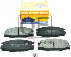 Фото 1/2 КОЛОДКИ ТОРМОЗНЫЕ FR БЕЗ ДАТЧИКА, 07600155