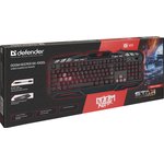 45100, Defender Doom Keeper GK-100DL, Defender Проводная игровая клавиатура Doom ...