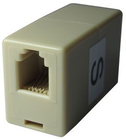 RND 205-01526, Modular Adapter, Straight, RJ10 Socket - RJ10 Socket