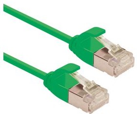 21.15.3335, Patch Cable, RJ45 Plug - RJ45 Plug, CAT6a, F/UTP, 2m, Green