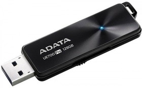 AUE700PRO-128G-CBK, Флеш накопитель 128GB A-DATA UE700 Pro, USB 3.2, Черный, металлич, read/write 360/120Mb/s