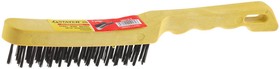 Фото 1/2 STAYER 3 ряда, пластмассовая рукоятка, стальная, щетка проволочная (35015-3)