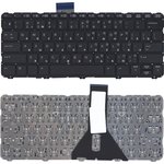 Клавиатура для ноутбука HP Probook 11 EE G1 черная без рамки, плоский Enter