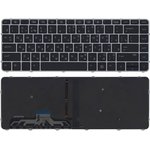Клавиатура для ноутбука HP EliteBook Folio 1000 1040 G3 черная с серебристой ...