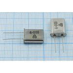 Кварцевый резонатор 4000 кГц, корпус HC49U, S, точность настройки 30 ppm ...