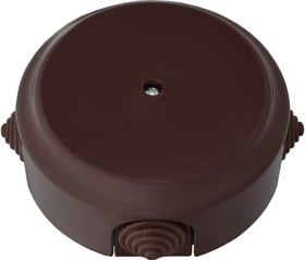 Коробка монтажная КМ-447 ОУ, с сальниками, диаметр 109 мм мм, серия РЕТРО, шоколад, КМ-447 шоколад