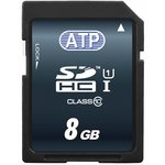 AF8GSD3-WABXM, 8 GB Industrial SDHC SD Card, Class 10, UHS-1 U1