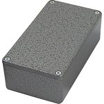 RTM5002/12-PAT, 5000 Series Black Die Cast Aluminium Enclosure, IP54, Black Lid, 101 x 50 x 25mm