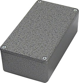 RTM5002/12-PAT, 5000 Series Black Die Cast Aluminium Enclosure, IP54, Black Lid, 101 x 50 x 25mm