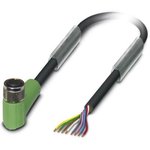 1404193, Right Angle Female 8 way M8 to Unterminated Sensor Actuator Cable, 5m