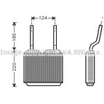 OL6132, Радиатор отопителя салона OPEL ASTRA F 91-05, CALIBRA A 90-97 ...