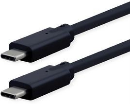 11029077, Cable, USB-C Plug - USB-C Plug, 1.5m, USB 3.2, Black