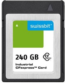 SFCE240GW1EB4TO- I-6F-111-STD, Industrial Memory Card, CFexpress (CFX), 240GB, 1.62GB/s, 702MB/s, Black