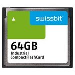 SFCF064GH1AF4TO- I-LT-52P-STD, Industrial Memory Card, CompactFlash (CF), 64GB, 115MB/s, 57MB/s, Grey