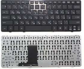 Клавиатура для ноутбука HP Elitebook 2560P 2570P черная с чёрной рамкой без трекпойнта
