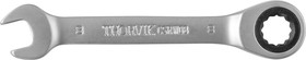 CSRW08 Ключ гаечный комбинированный трещоточный короткий, 8 мм
