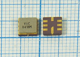 Фото 1/2 Кварцевый резонатор 418000 кГц, корпус S05050C8, точность настройки 180 ppm, марка HDR418MS3-01A, (YIC R418)