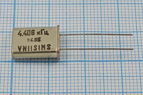 Фото 1/2 Кварцевый резонатор 4406,25 кГц, корпус HC49U, S, точность настройки 20 ppm, стабильность частоты 30/-10~60C ppm/C, марка РПК01МД-7АС, 1 гар