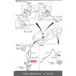 BP4K43701A, Датчик частоты вращения колеса передний MAZDA 3, 5