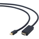 Cablexpert Кабель mDP-HDMI, 20M/19M, 1.8м, черный, позол.разъемы ...