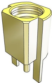 Фото 1/3 MMCX-J-P-H-ST-EM1, BeryllIum Copper 1 Board Edge 6GHz 50Ohm - RF Connectors / CoaxIal Connectors