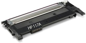 AT W2071A, Совместимый картридж W2071a (117A) голубой для HP Color Laser 150a, 150nw, 178nw, 179fnw (0,7K) - Без чипа!