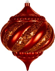 502-208, Елочная фигура Лампа, 20 см, цвет красный