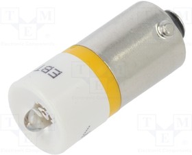 186003A2, Индикат.лампа: LED; BA9S,T10; желтый; пластик; 24-30ВDC; -20-60°C