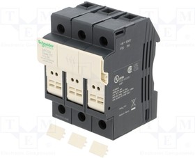 DFCC3, Fuse base; for DIN rail mounting; Poles: 3