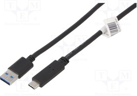 50363, Кабель; USB 3.0; гнездо USB A,вилка USB C; 1,8м