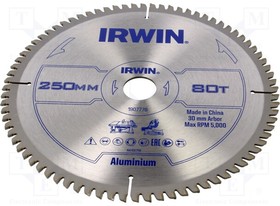 1907778, Circular saw; O: 250mm; Ohole: 30mm; Teeth: 80; aluminium