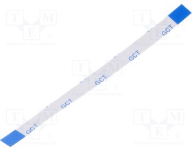 05-08-A-0076-A-4-06-4-T, FFC cable; Cores: 8; Cable ph: 0.5mm; contacts on the same side