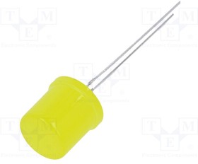 OSY5PAA6K4A, LED; 9.7mm; yellow; 585?595mcd; 180°; Front: flat; 1.8?2.6V; round