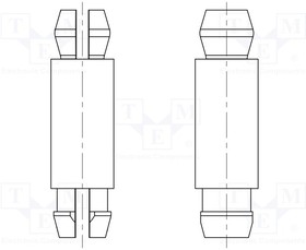 8G804V40447, Дистанц PCB; полиамид 66; Дл: 25,4мм; защелка / защелка; UL94V-0