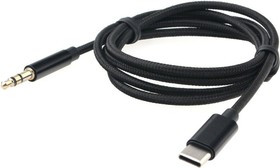 Cablexpert Кабель-переходник USB Type-C/Jack3.5, Mobile, 1м, черный, коробка (CCAB-CM35M-1M-B)